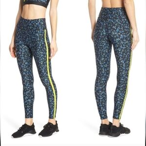 Soul by SoulCycle Stripe Floral Print Leggings